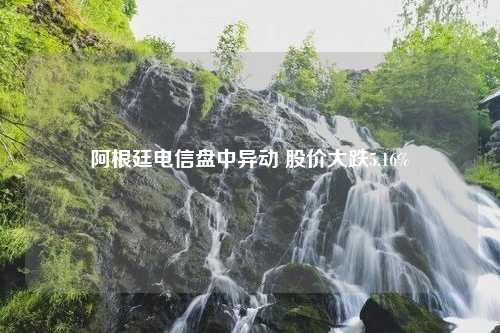 阿根廷电信盘中异动 股价大跌5.16%