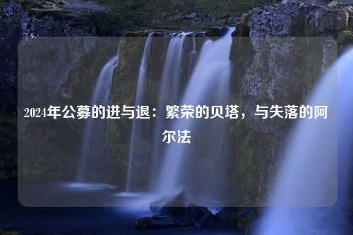 2024年公募的进与退：繁荣的贝塔，与失落的阿尔法